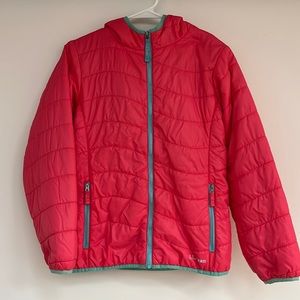 L.L. Bean girl’s puffer jacket size 14-16 lightweight pink